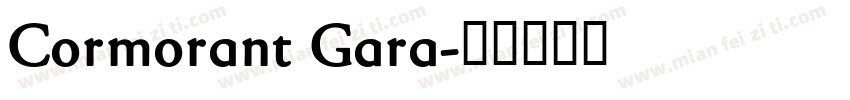 Cormorant Gara字体转换
